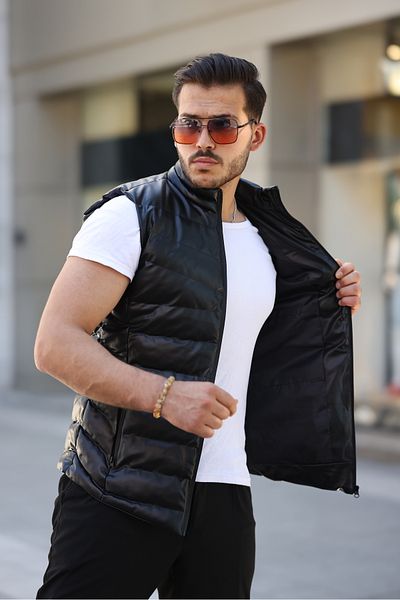 a02teks Men's Zip Clamshell Puffer Vest