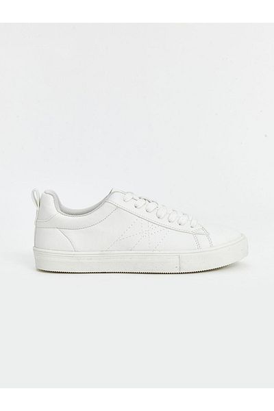 LC Waikiki Pantofi sport pentru femei LCW STEPS albi cu șireturi