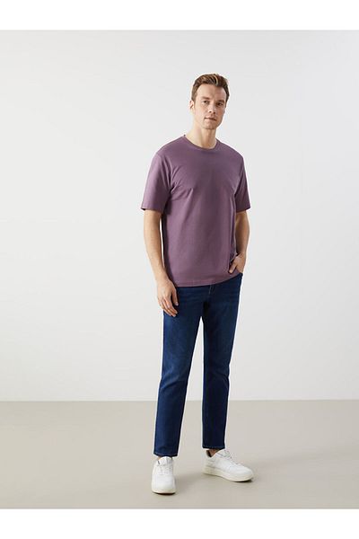 LC Waikiki Ανδρικό T-Shirt LCW Crew Neck χτενισμένο βαμβακερό