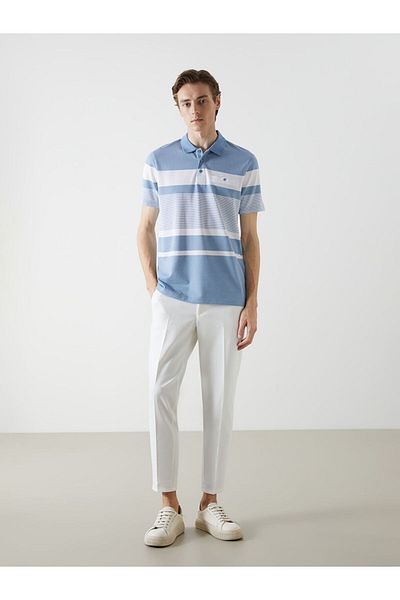 LC Waikiki Tricou pentru bărbați LCWAIKIKI Classic Polo Guler cu mânecă scurtă în dungi