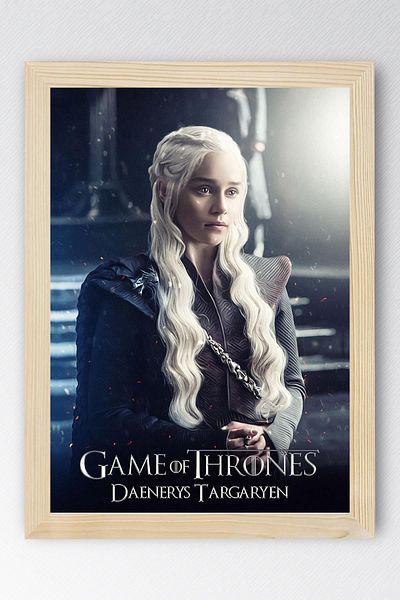 Saturn Game of Thrones Daenerys Targaryen Pictură înrămată - Poster din seria Game of Thrones
