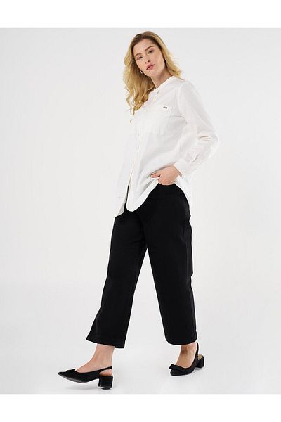 KYR Τούνικ Poplin - Judge Collar, Ecru