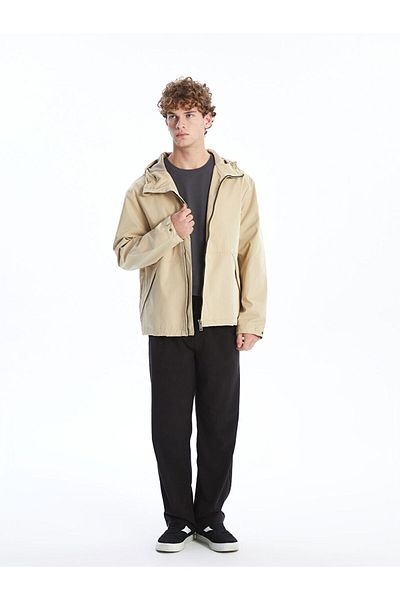 LC Waikiki Comfortable Fit Hooded Men's Raincoat