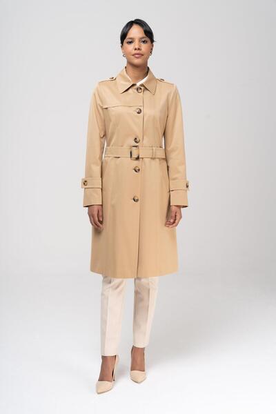 Olcay Košilový límec vodoodpudivý velký podšitý trenčkot KAMEL 6559