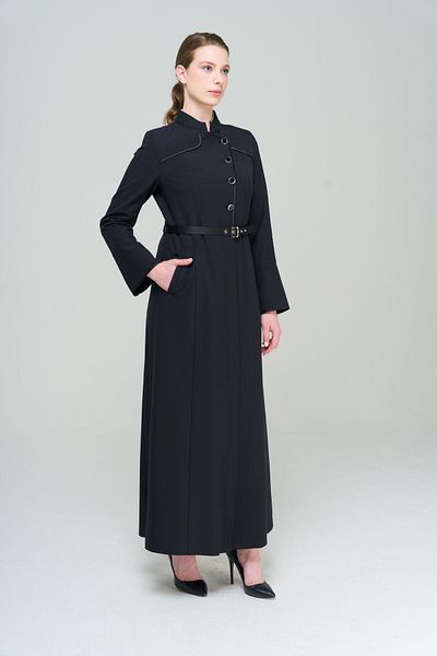 Olcay Ζώνη Chief Collar και Σατέν με Λεπτομερή Φόδρα ΜΑΥΡΟ 6563