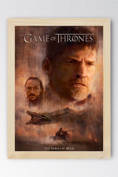 Saturn Game of Thrones Jaime Lannister Framed Painting - Game of Thrones Tv Series Poster Painting