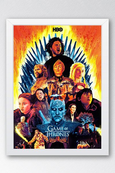 Saturn Pictură înrămată Game of Thrones - Poster de televiziune Game of Thrones