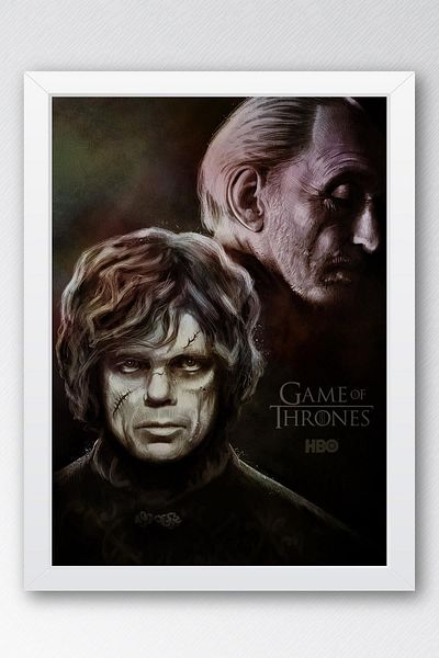 Saturn Pictură înrămată Game of Thrones House Lannister - Poster din seria Game of Thrones