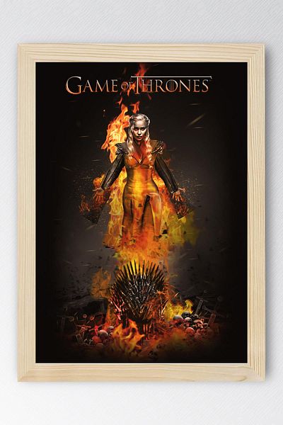 Saturn Pictură înrămată Game of Thrones - Poster de televiziune Game of Thrones