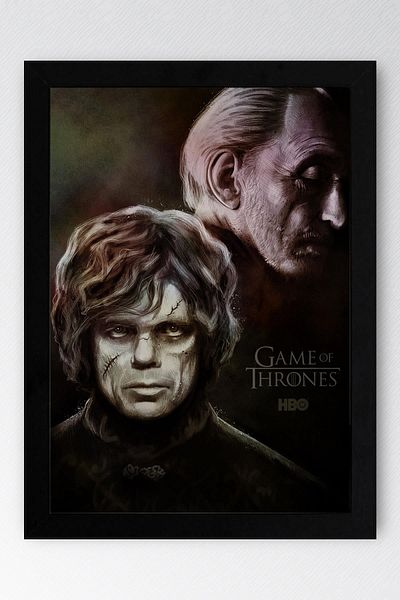 Saturn Pictură înrămată Game of Thrones House Lannister - Poster din seria Game of Thrones