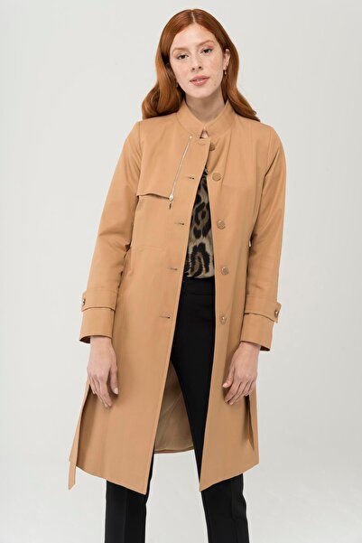 Olcay Trenčkot s vodoodpudivou vlastností a doplňky na zip Hakim Yaka K. KAMEL 6443