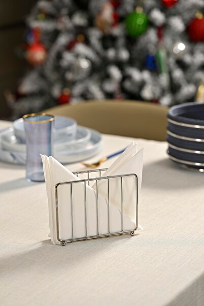 Edora Home حامل مناديل شبكي فضي - حامل مناديل ديكور معدني من الفولاذ المقاوم ...