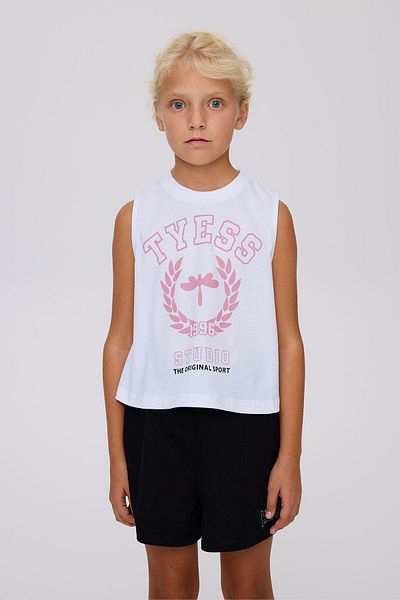 Tyess Λευκό μπλουζάκι για κορίτσια BG Store