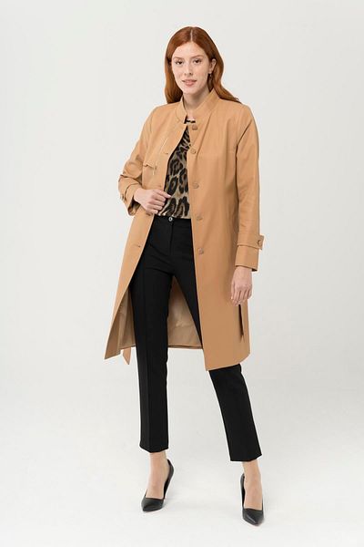 Olcay Αξεσουάρ Judge Collar Zipper Water Repellent Trench Coat K. Kamel 6443