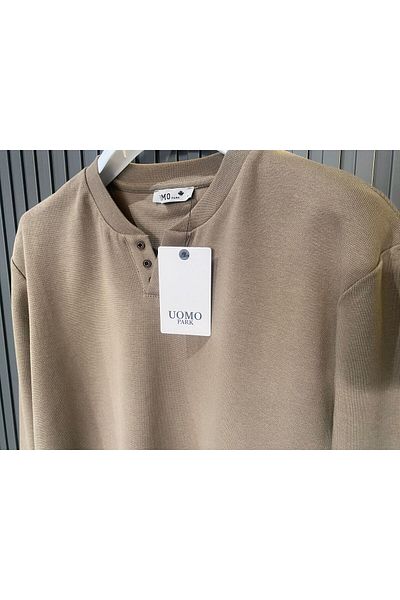 UOMOPARK 5524 NEW SEASON V CUT BUTTONED CASE Pullover