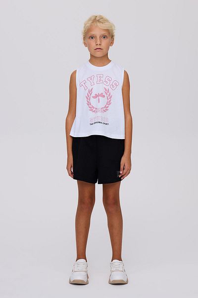 Tyess Λευκό μπλουζάκι για κορίτσια BG Store