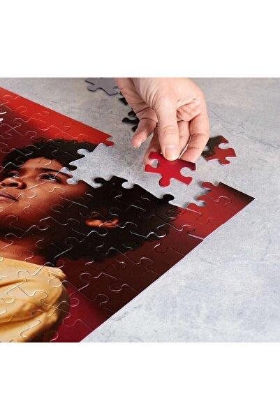 DECOVIENO 100 Parça Kişiye Özel Fotoğraf Puzzle, Daha Büyük Puzzle Parçasıyla Kolay Birleştirme(48 CM X 34 CM)