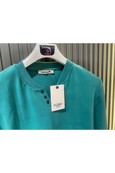 UOMOPARK 5524 NEW SEASON V CUT BUTTONED CASE Pullover
