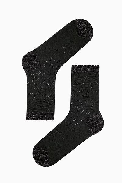 Penti Schwarze Socken mit glitzerndem Knöchel