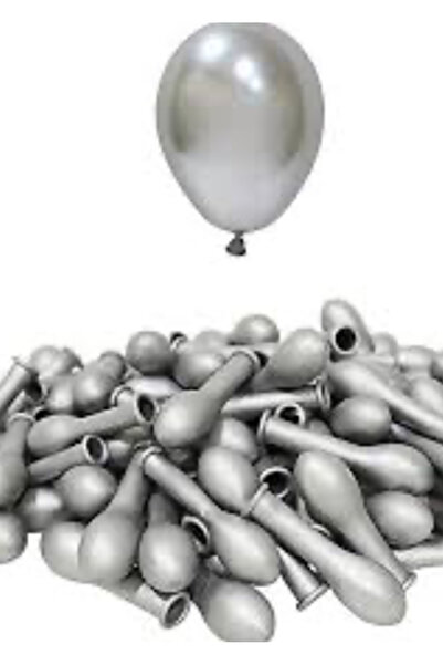 Çemrek Süs Parti KAlisan 5 inç Krom Balon 100 lü Paket