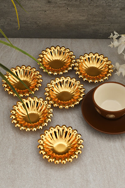 LUMINZO Selin 6-Piece Sugar Bowl Turkish Delight Bowl Coffee Side Dish Serving Plate Tableware Catering Guest