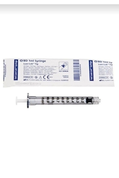 Bd luer lock 1 ml siringa Enjektör 100 adet (1 kutu)