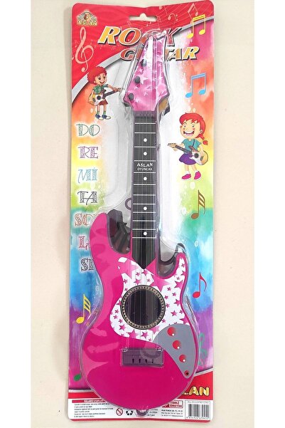 Brother Toys 4 Telli Pembe Elektro Oyuncak Gitar Müzik Arkadaşım Çocuk Gitarı 50 Cm.