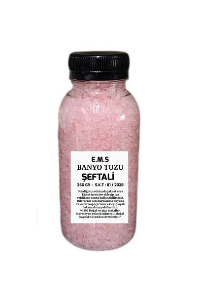 E.M.S AVM Peach Scented Bath Salt 350 Gr Foot Care & Manicure Pedicure Salt.