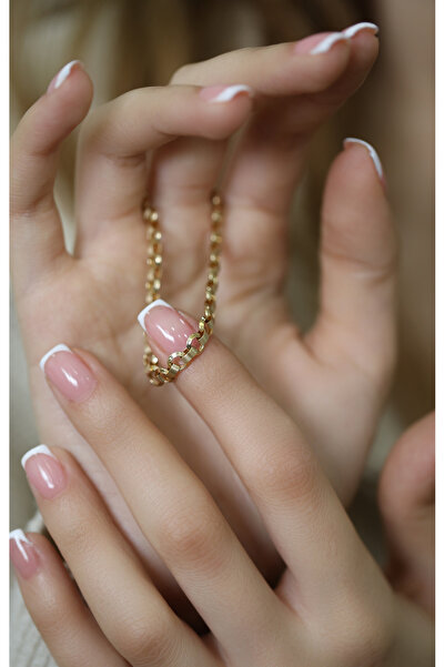 Kuyumcum 14 Ayar Altın Modern Kesim Bileklik