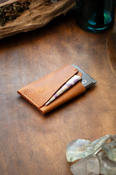 minimal X design Minimal X Urban Card Holder - Real Leather Handmade - Minimal, Stylish, Practical