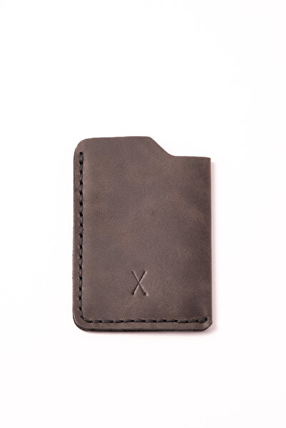 minimal X design Minimal X Simple Card Holder - Simple, Slim, Stylish, Solid - Genuine Leather Handmade