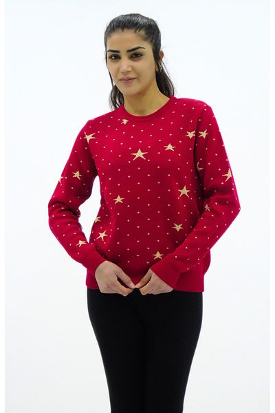 Sementa Pulover tricotat cu model de stele