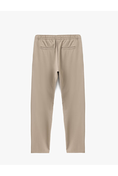 Koton Viscose Blended Pocket Detailed Lace up Waist Trousers