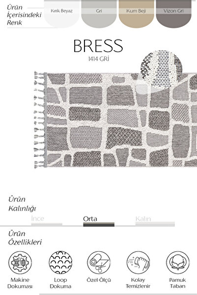 Cool Halı Bress 1414 Gray Runner Curly Bedroom Carpet Long Entrance Hall Corridor Carpet Scandinavian Cutting Carpet