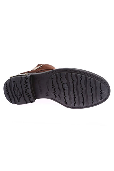 Hammer Jack Dámské outdoorové boty Merdane Boot Hnědé seprané nubukové boty z pravé kůže