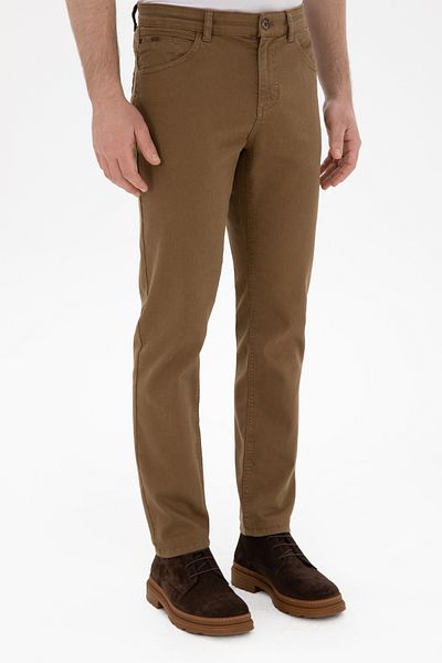 U.S. Polo Assn. Men's Khaki Canvas Trousers 50291177 -Vr027