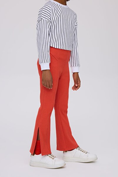 Tyess Kız Çocuk Kırmızı Tayt