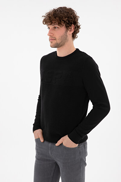 U.S. Polo Assn. Men's Black Sweater 50293089 -Vr046