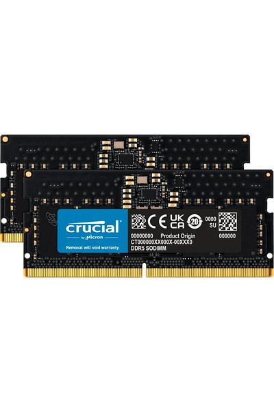 Crucial ذاكرة وصول عشوائي NTB سعة 24 جيجابايت بسرعة 5600 ميجاهرتز DDR5 CT2K12G56C46S5 SO-DIMM - 2X12 جيجابايت