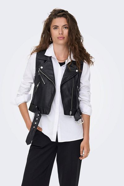 Brango Only 15239240 -22K Onlvera Faux Leather Faux Leather Women's Vest