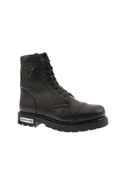 Hammer Jack Genuine Leather Black Floater Men's Boots