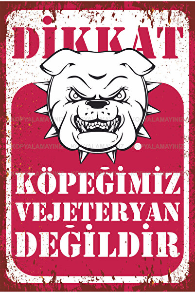 Hayat Poster atenție câinele nu este vegetariană semn de avertizare amuzant f...