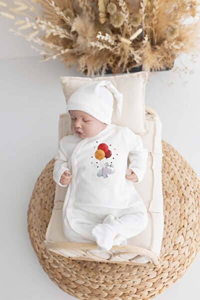 Lilabio %100 Organik Isme Özel Isimli 10lu Hastane Çıkışı Fil