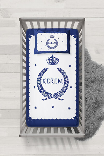 MEKTA HOME BEBEK İSİMLİ BEŞİK YATAK ÖRTÜSÜ MİBYÖ-9001