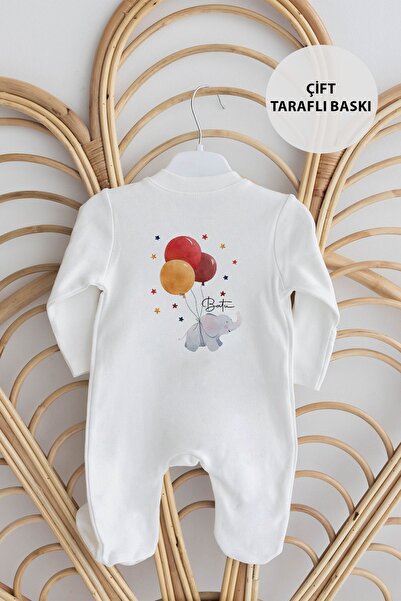 Lilabio %100 Organik Isme Özel Isimli 10lu Hastane Çıkışı Fil