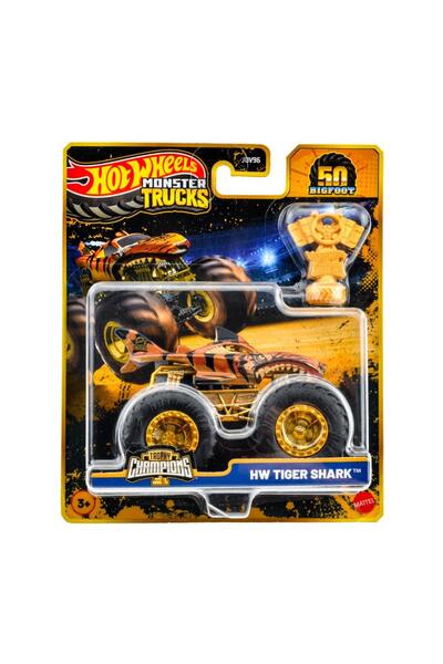 HOT WHEELS Monster Trucks BigFoot Trophy Şampiyonları Serisi 5 Hw Tiger Shark