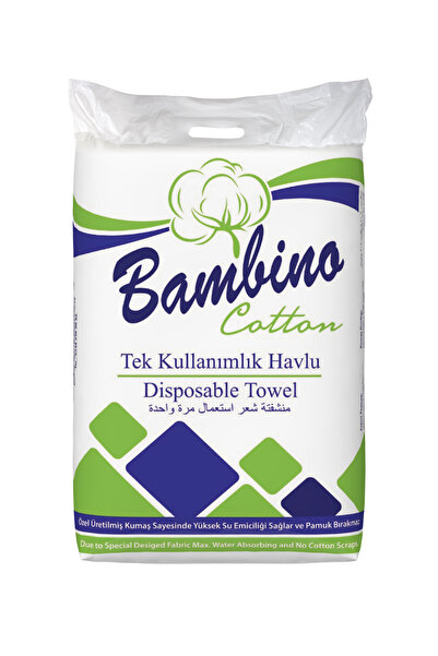 Bambino Cotton مناشف للاستعمال مرة واحدة 100 قطعة من قماش التنظيف مقاس 40*80 ...