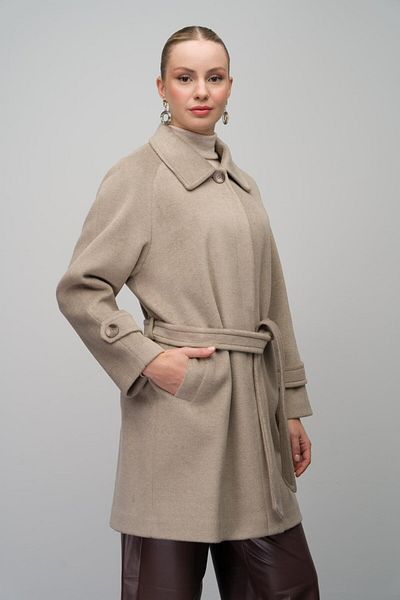 Olcay Palton cu mâneci raglan cu guler cămașă de mărime mare - STONE 3079