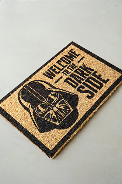 Chilai Home سجادة كوكو الطبيعية ذات الجانب الداكن، سجادة أمامية للباب بشعيرات