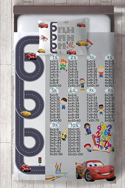 MEKTA HOME Bebek Ve Çocuk Odası Şimşek Mcqueen Yatak Örtüsü Mktyo-108